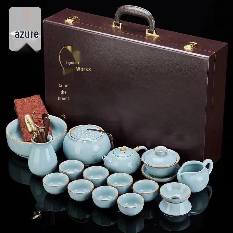 Weiyi Ru Kiln Ceramic Teapot Gift Set