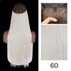 XINRAN Moda Damska Kolor Ombre Niewidoczny Długi Doczepiany Włos Syntetyczny Włókno Długie Falowane Ombre Cosplay Codzienne Noszenie Bez Klipsów Przedłużanie Włosów
