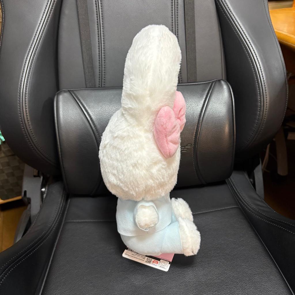 Esther Bunny Plush Pajama Party Big Extra Large Cream Bunny In White, Approx. 13.5 Inches (34 Cm)