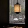 New Chinese style dining booth single head chandelier Zen retro restaurant restaurant homestay lighting with spotlight