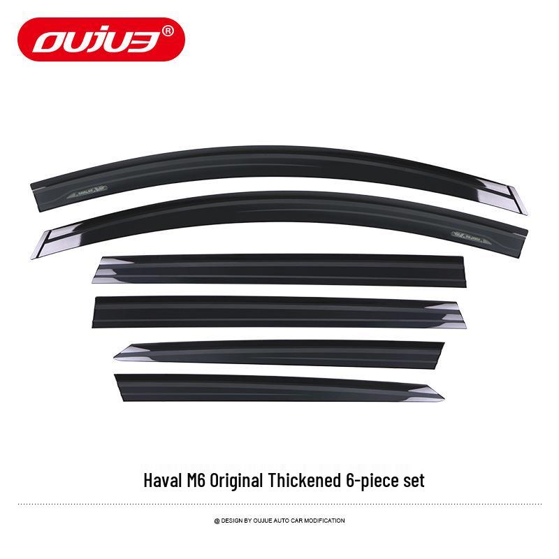 Haval M6 PLUS Auto Fenster Regenabweiser und Galvanisierte Regenschutz Außenverkleidung