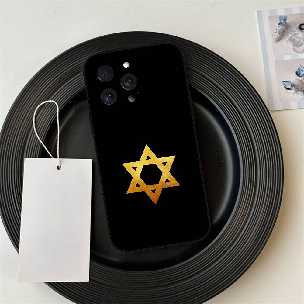 David Jüdischer Stern Symbol Handyhülle Für IPhone 17 Pro 15 13 14 16 11 12 Pro Max 7 8 Plus XR XS X SE Matt Weiche Silikonhülle