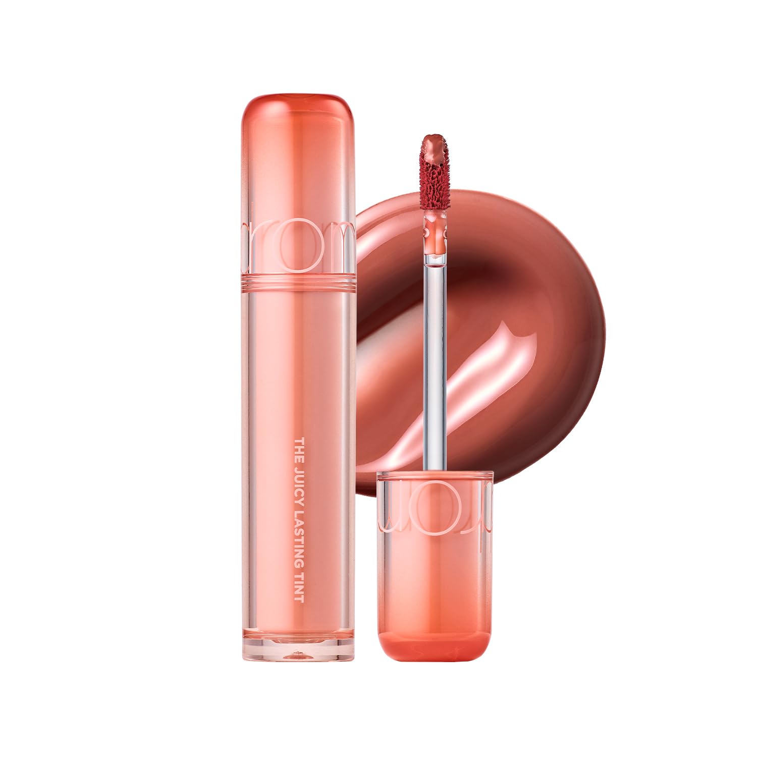 romnd Juicy Lasting Tint High Pigmentation Long-lasting Korean Cosmetics Lipstick Glossy Lip Plump (02 Nukadamia Juicy)