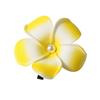Pearl Flower Hair Clip Plumeria Flowers Side Bangs Clip Beach Claw Clips Headpiece For Women Hawaiian Barrettes Accessories