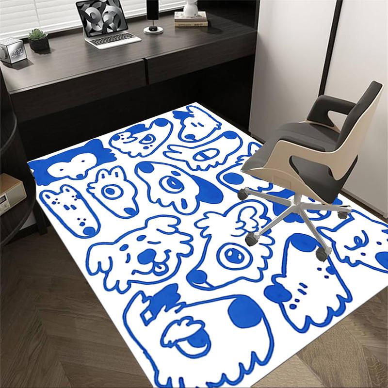 

1PC animal stickers Non-Slip Floor Carpet Compatible for Office&Living Room&Bedroom&Dining room - Flat-Weave Machine-W299 60cm by 90cm