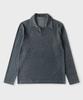 PANICALE Navy Rayon Open Polo Shirt