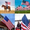 American Flag Nylon USA Flag Outdoor Indoor Small US Flag Embroidered Stars Sewn Stripes Brass Grommets