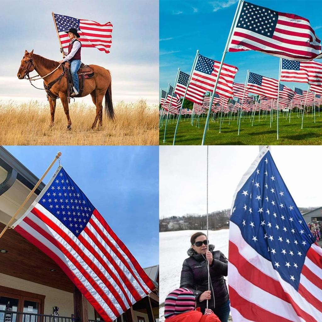American Flag Nylon USA Flag Outdoor Indoor Small US Flag Embroidered Stars Sewn Stripes Brass Grommets