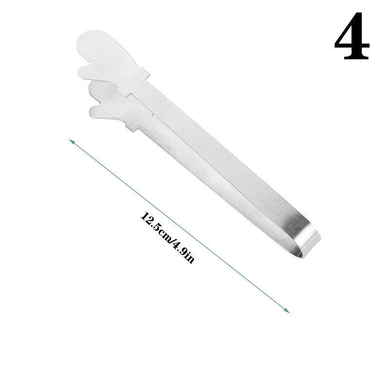 

Зажим для кубиков льда из нержавеющей стали щипцы для льда мини щипцы для сахара для кофе бара чайной вечеринки десерты вечеринка сахар и ведерко для льда 4