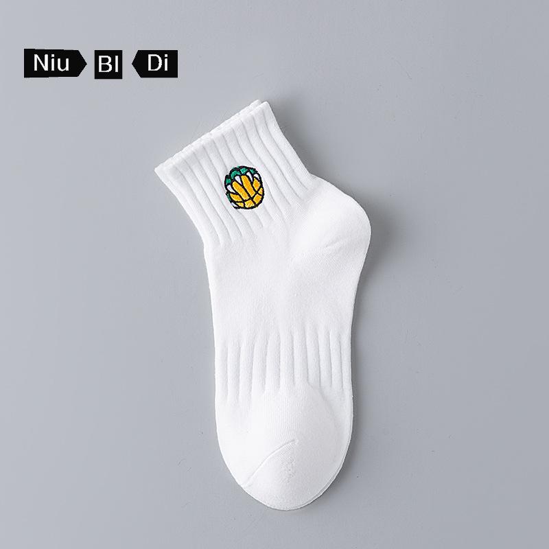5 Pairs of Boys Summer Thin Deodorizing Cotton Sports Tube Socks