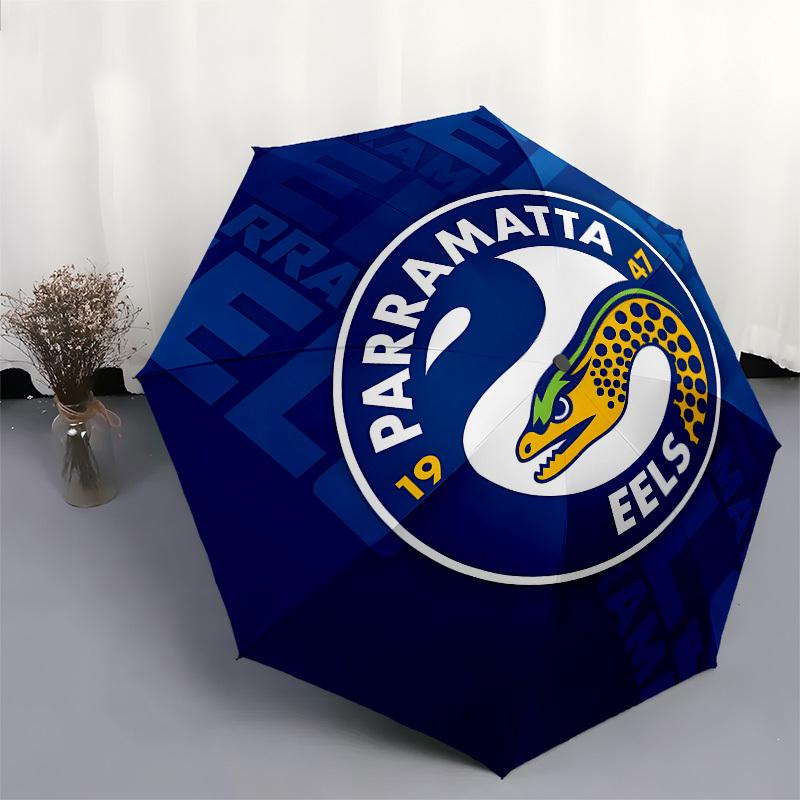 Parramatta Eels Automatic Opening and Closing, 8 Rib Structure Portable Umbrella, Suitable for Men and Women In All Seasons Perfect Gift Fo