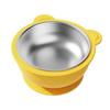304 Stainless Steel Baby Feeding Bowl Easy to Clean Heat Resistant Kids Tableware Silicone Suction Base Divided Design