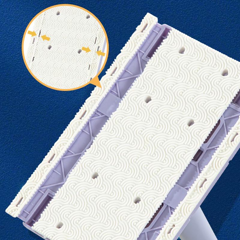 Compact 360° Rotation Lazy Mini Mop Disposable Wet Wipe Clip Flat Mop for Shoe Upper Surface Stain Quick Cleaning