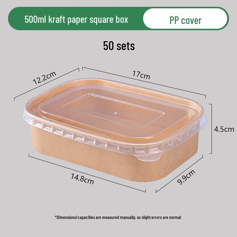 Disposable Kraft Paper Food Container