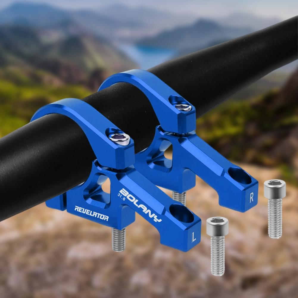 Handlebar Riser Adjustable Handlebar Extension Mount Aluminum Alloy Bike Stem Riser Bike Handlebar Extender Cycling Accessories