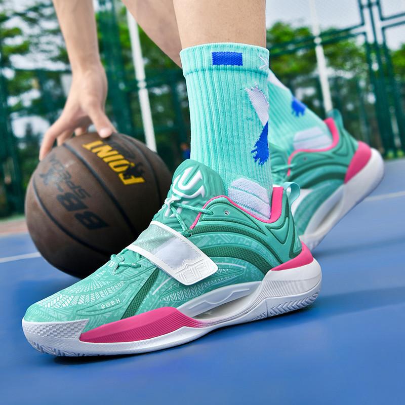 Luminous Basketball Shoes Rubber Outsole + EVA + TPU Friction Sound Youth and Older Children's Sports Training Shoes