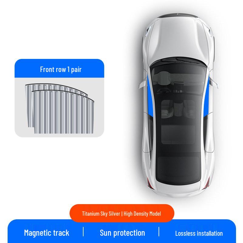 Magnetic Car Window Sun Shade & Rear Seat Privacy Curtain
