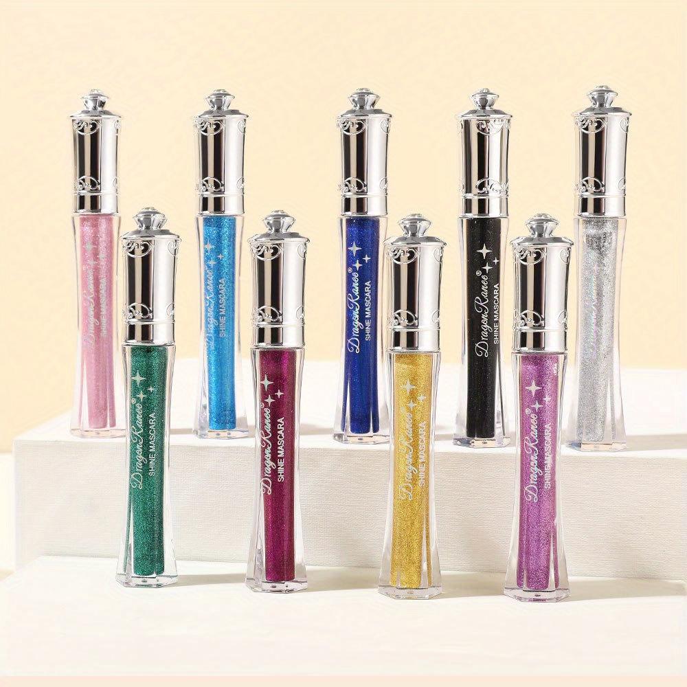 Glitter Flash Mascara Shimmering Diamond Sparkle Mascara,Waterproof,Smudge-Proof, Long Lasting Volumizing Eye Makeup