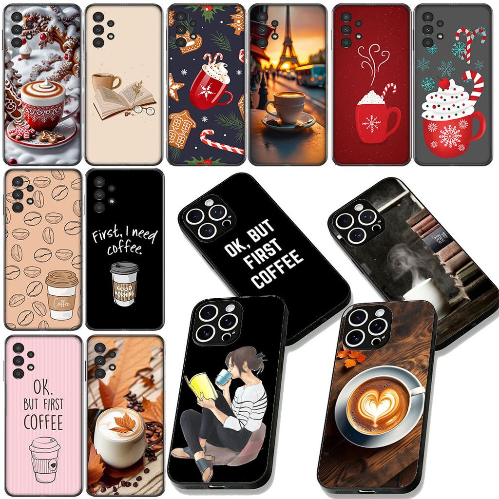 OK But First Coffee Book Phone Case for Apple iPhone 12 13 Mini XS 11 Pro Max 7 8 Plus + XR 8+ X SE 2020 SE3 Cover Casing