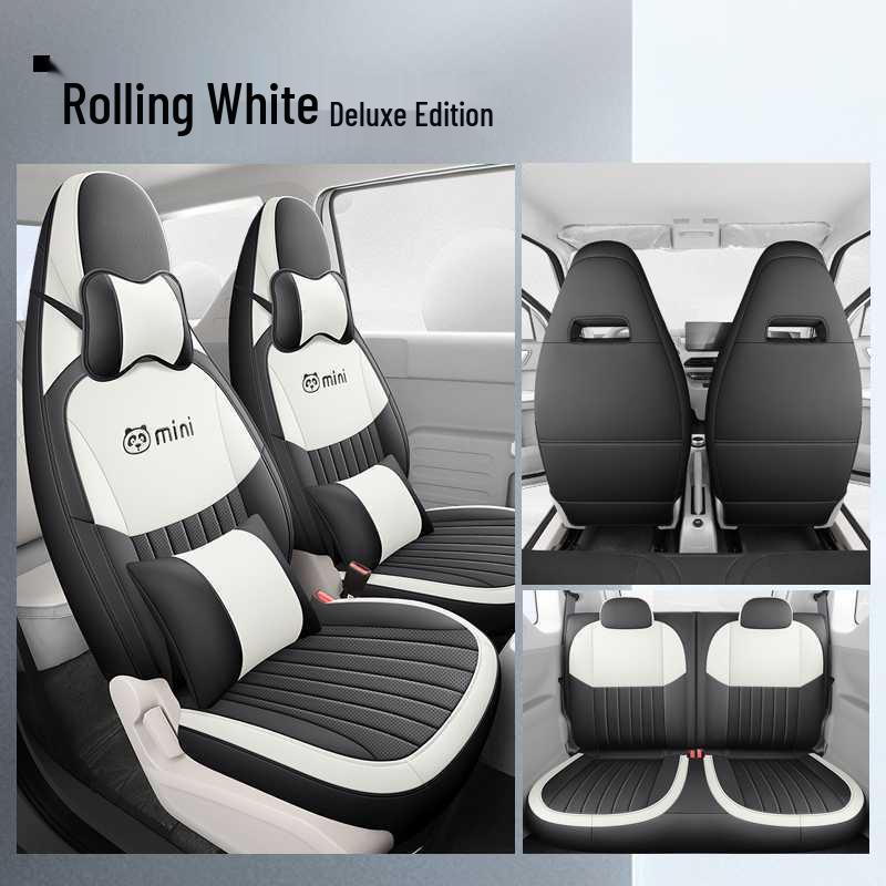 Applicable Panda Mini Leather Seat Cover - Full Coverage, All-Season Cushion, Fits 26/24 New Car Models