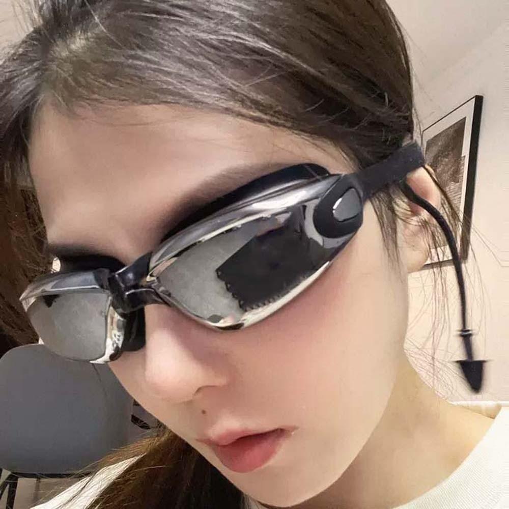 Waterproof Myopia Swim Goggles Electroplating Anti-fog Swimming Eyewear  Diving Mask