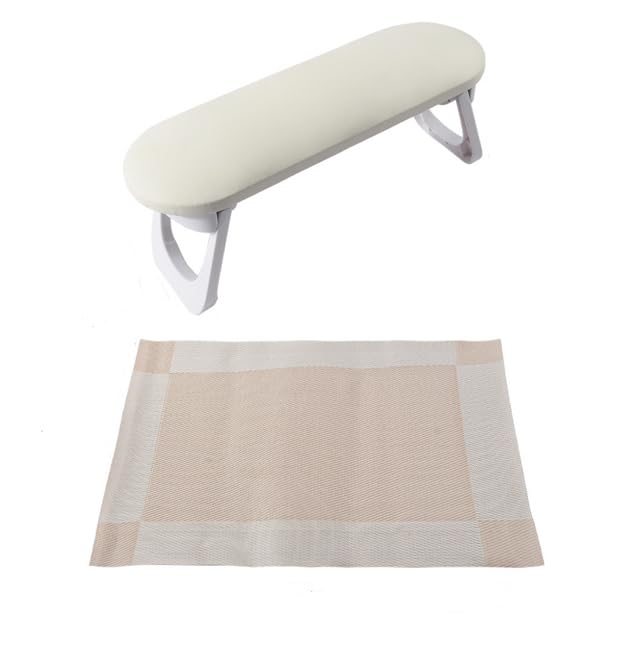 

Foldable Armrest Cushion with Nail Hand Pillow with LED Light and Gel Cute Elbow Hand Rest for Gel Nail Nail Artist Mat, Light, Storage, Pillow, Rest,
