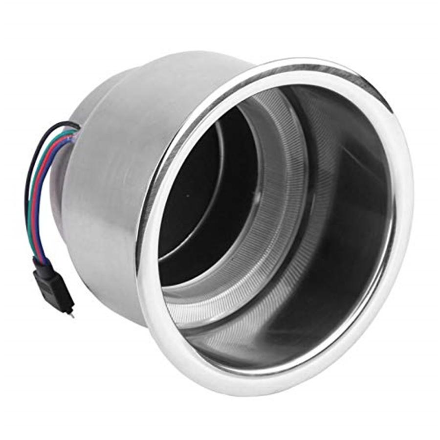 4X Cup Drink Holder 14 LED W/ Remote RGB Lights for Marine Boat Stainless Steel