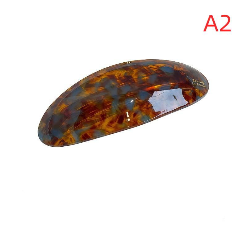 1 Pieza Pinza para el Cabello Geométrica Ovalada de Tamaño Grande Tocado Pinzas para el Cabello de Acetato Para Mujeres Pinza Francesa Accesorios para el Cabello Elípticos Brillantes