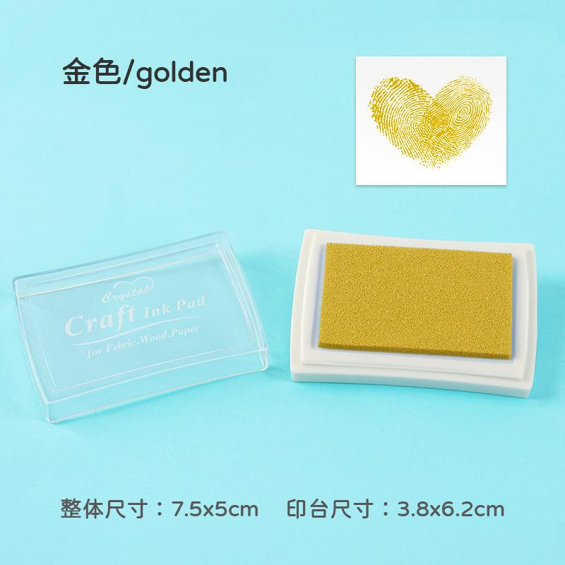 1pcs/pack Large Solid Color Inkpad: Creative Handbook Decoration Diy Basic Finger Stamp Accessories Indonesian Utility