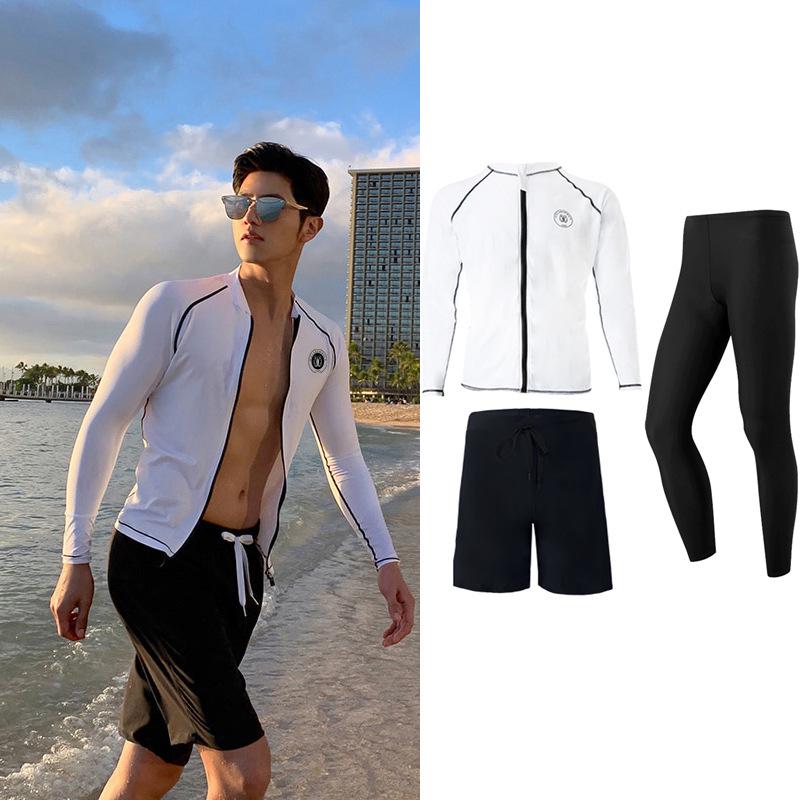 Unisex Sunscreen Long Sleeve Diving  Surfing Wetsuit - Quick-Dry Jellyfish Protection L