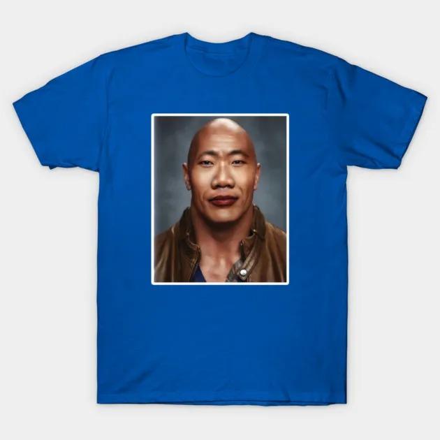 2026 The Wok Dwayne Johnson Fashion T-Shirt Unisex O-Neck Cotton Short Sleeve Y2k Oversized Funny Selling Popular Tee Y2K