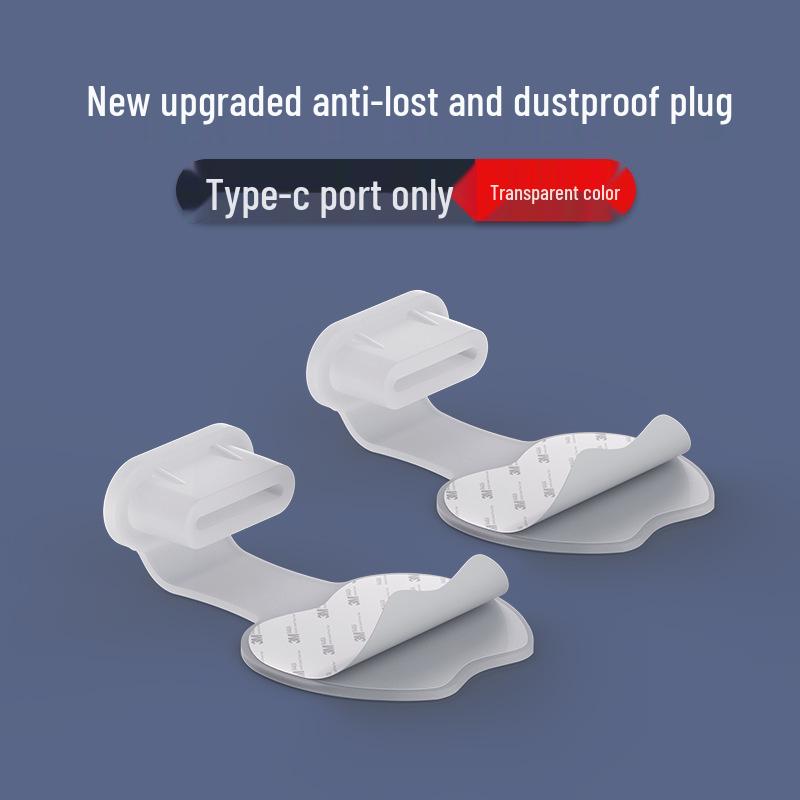 Lepicí protiprachová zátka typu C pro telefony Apple 15/16, Huawei, Xiaomi, Honor, Vivo