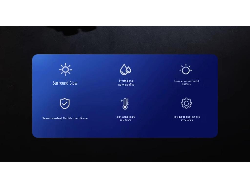 Accessoires Éclairage de Bienvenue à Flux d'Eau dans le Coffre et Éclairage d'Ambiance Intérieur pour Geely Emgrand L