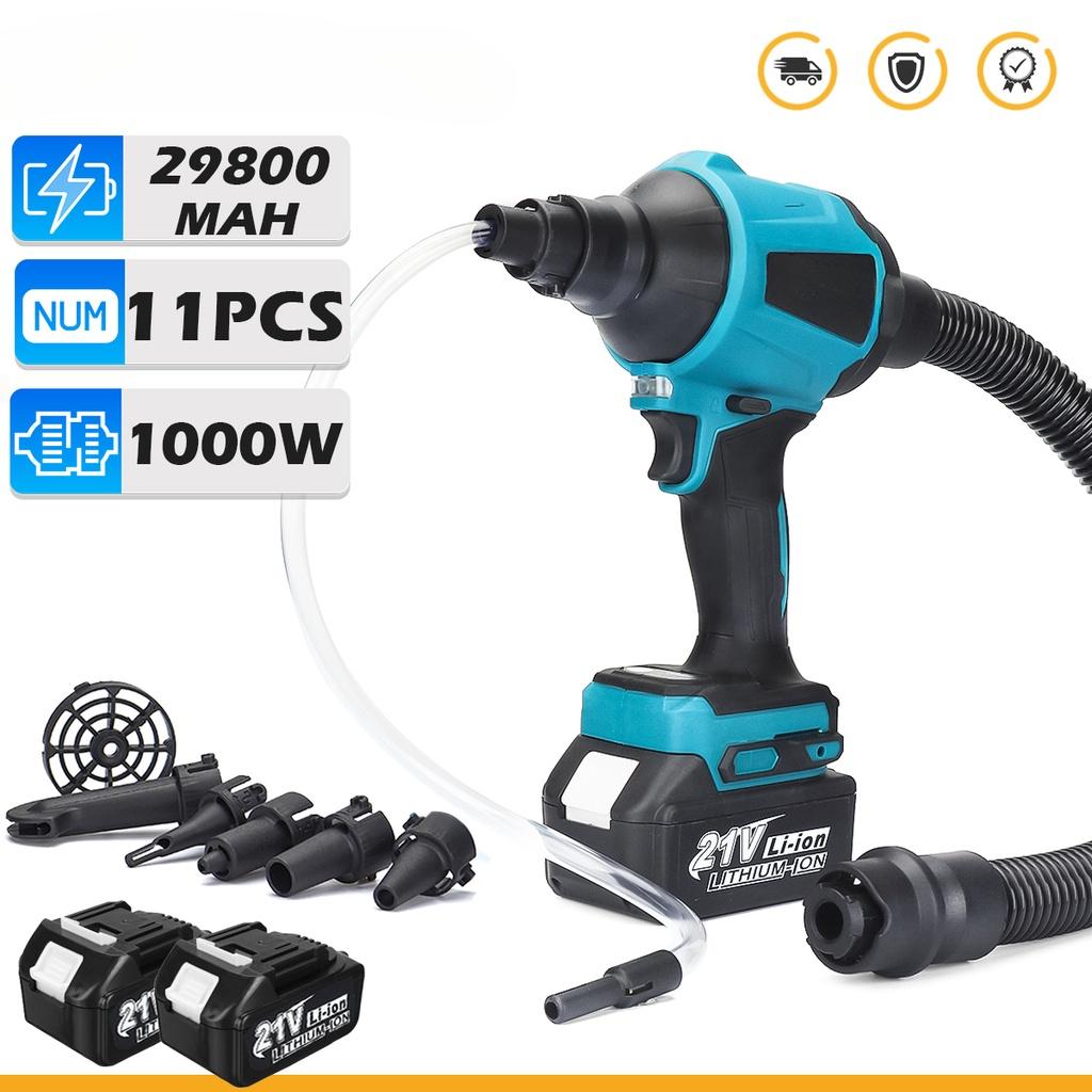 45000RPM 1000W  Cordless Dust Blower Inflator Vacuum Multifunction Blower Toy Inflatable Gun With 2Pcs 29800Mah Battery