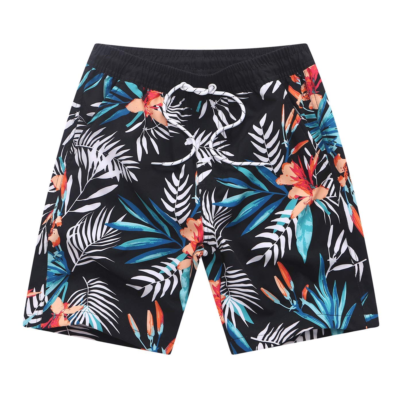 

Boys Kids Swim Trunks with Mesh Inner [UV Protection] Black, Size 3L