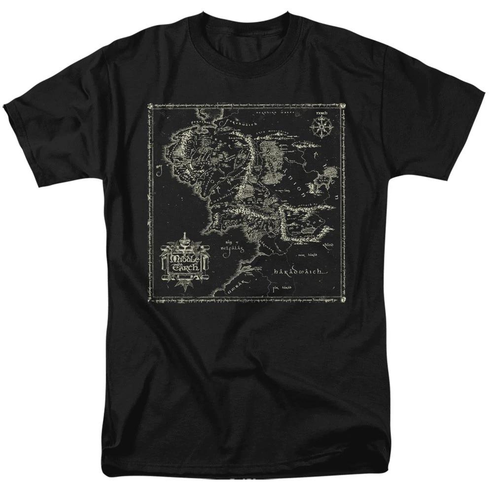 The Lord of The Rings - Map Of Me - Adult T-Shirt XXL