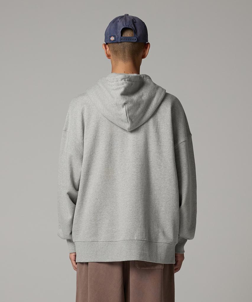 Dickies Basic Logo Kapuzenpullover mit Reißverschluss Melange Grau