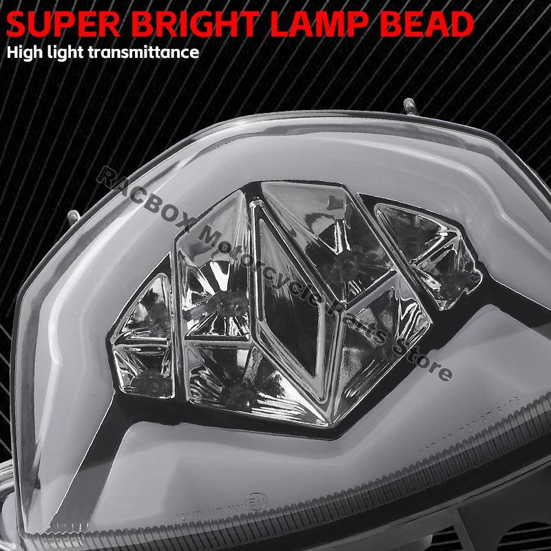 Motorcycle Rear LED Tail Brake Turn Signals Integrated Light 12V for Suzuki GSX-S750 750Z GSX-S1000 GXS-S1000F S1000Z 2017-2021