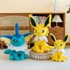 Cartoon Anime  Sitting Posture Jolteon Vaporeon Eevee Toys Doll  Children Back Cushion Figure Model Decorative Gifts