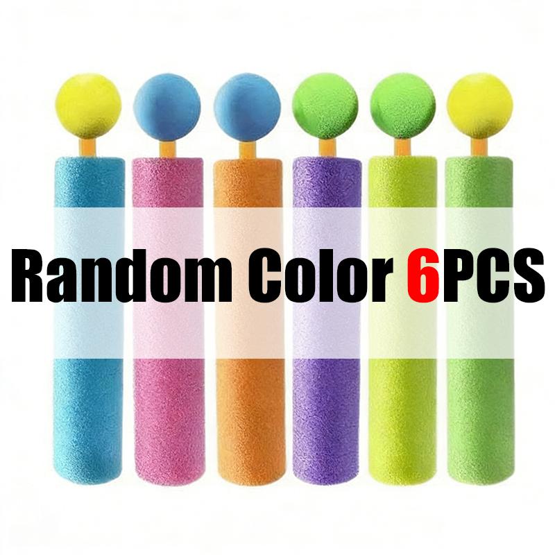1-6PCS/Pack EVA Water Blaster Mixed Colors Foam Water Gun Portable Water Spray  Outdoor Pool Beach Garden Party Rewards Gift ZYF