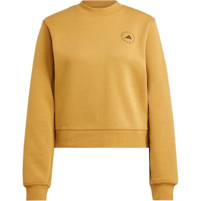 Stella McCartney Sportswear Sweatshirt Logo Lässig Rundhals Strickpullover Damen Sweatshirt Düne-Braun IW9928