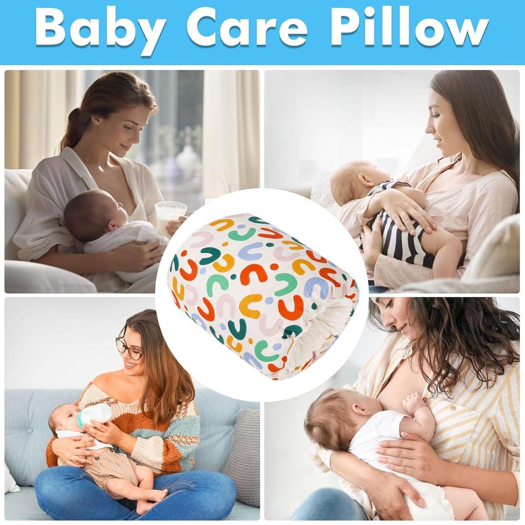 Baby Nursing Arm Pillow for Breastfeeding, Rainbow
