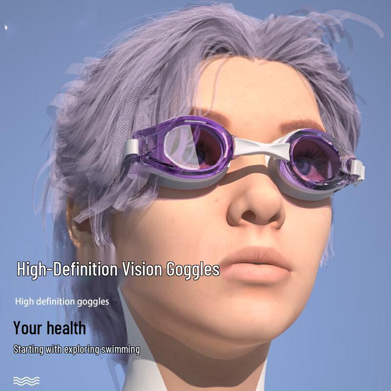 WEZHO Anti-fog Silicone Swimming Goggles Set