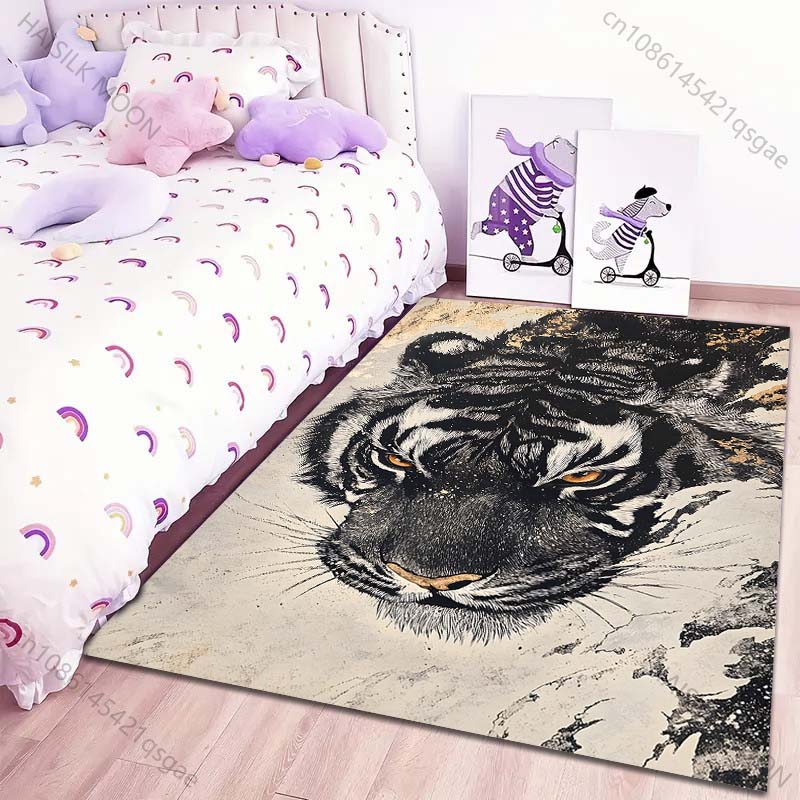 New Product Japanese Style Tiger Carpet for Living Room Bedroom Sofa Home Decor Non-slip Floor Mat Modern Rugs Large Size
