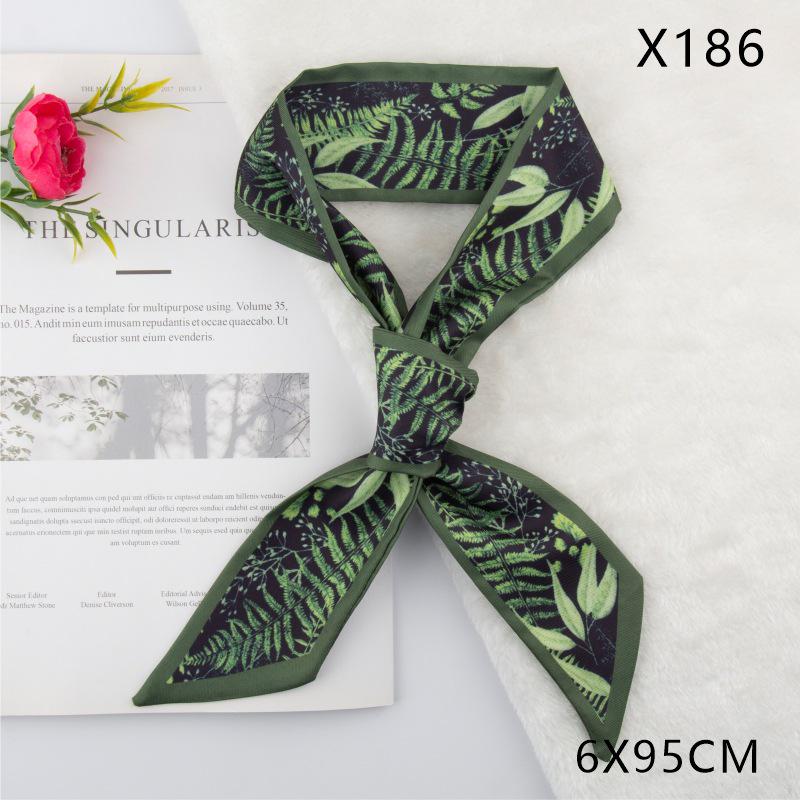 Versatile Vintage Silk Scarf: Hair Tie, Headband, Bag Accessory