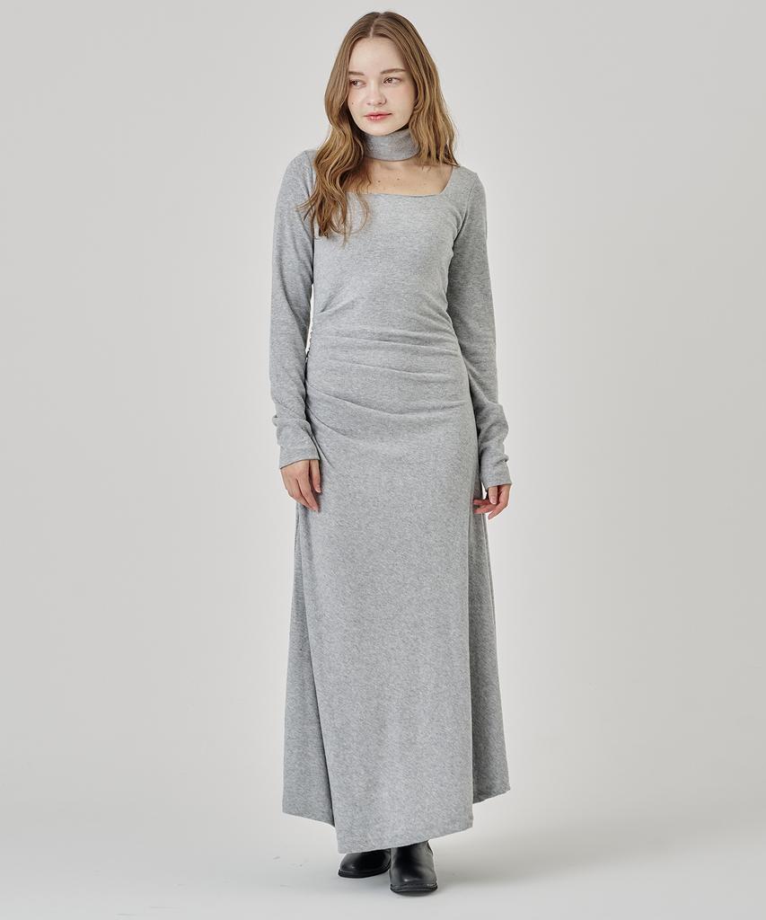 A Bon Tie Long Dress Black