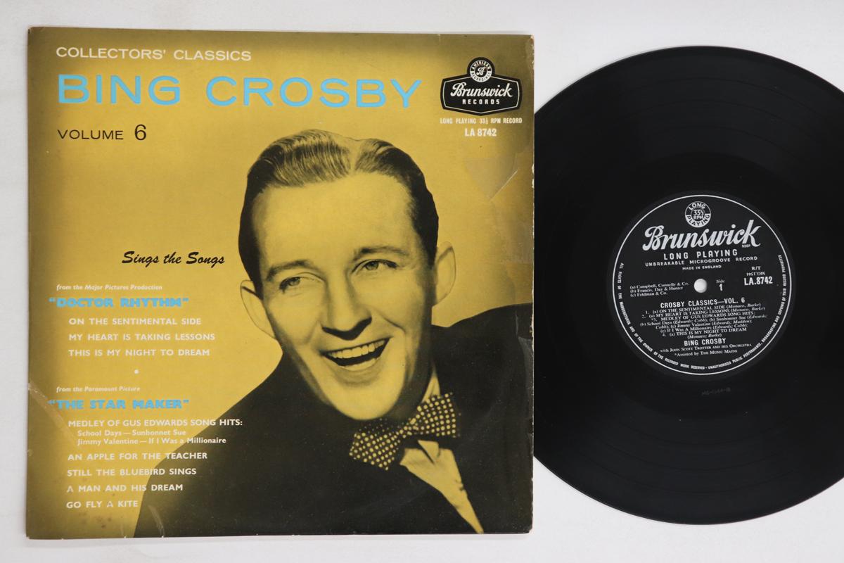 

10inch Record BING CROSBY - Collectors Classics, Vol. 6 LA8742 BRUNSWICK 1955 UK Jazz Used