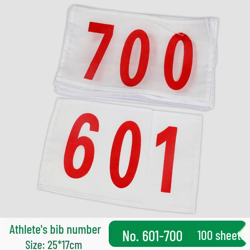 Track and Field Bib Numbers with Safety Pins