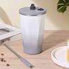 Creative Travel Insulated Tumbler 600ML with Straw Stainless Steel Thermal Mug Leak Proof with Lid Stainless Steel Coffee Cup