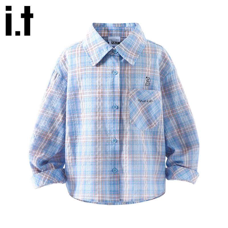 

izzue Kids Plaid Long Sleeve Shirt 140/68